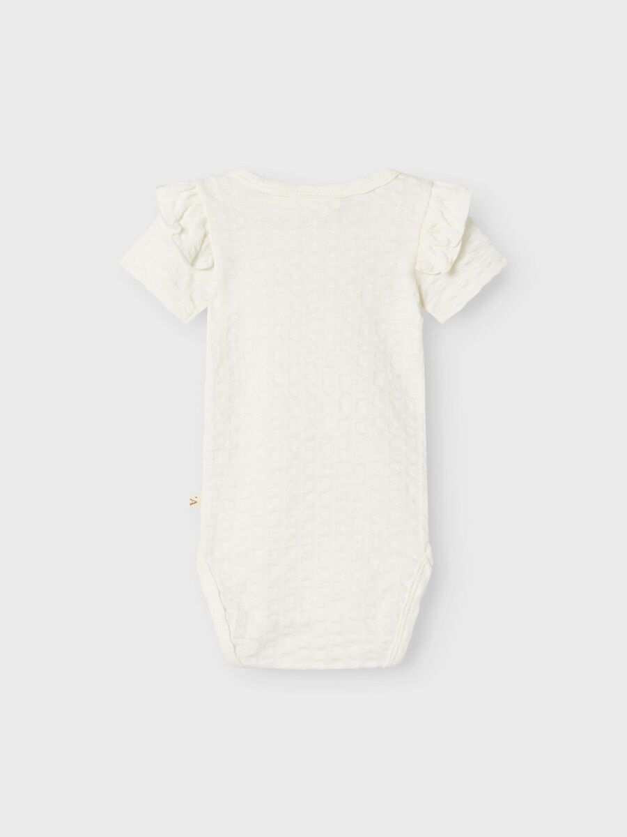 Carousel image 2 KORTE MOUWEN ROMPER, Coconut Milk