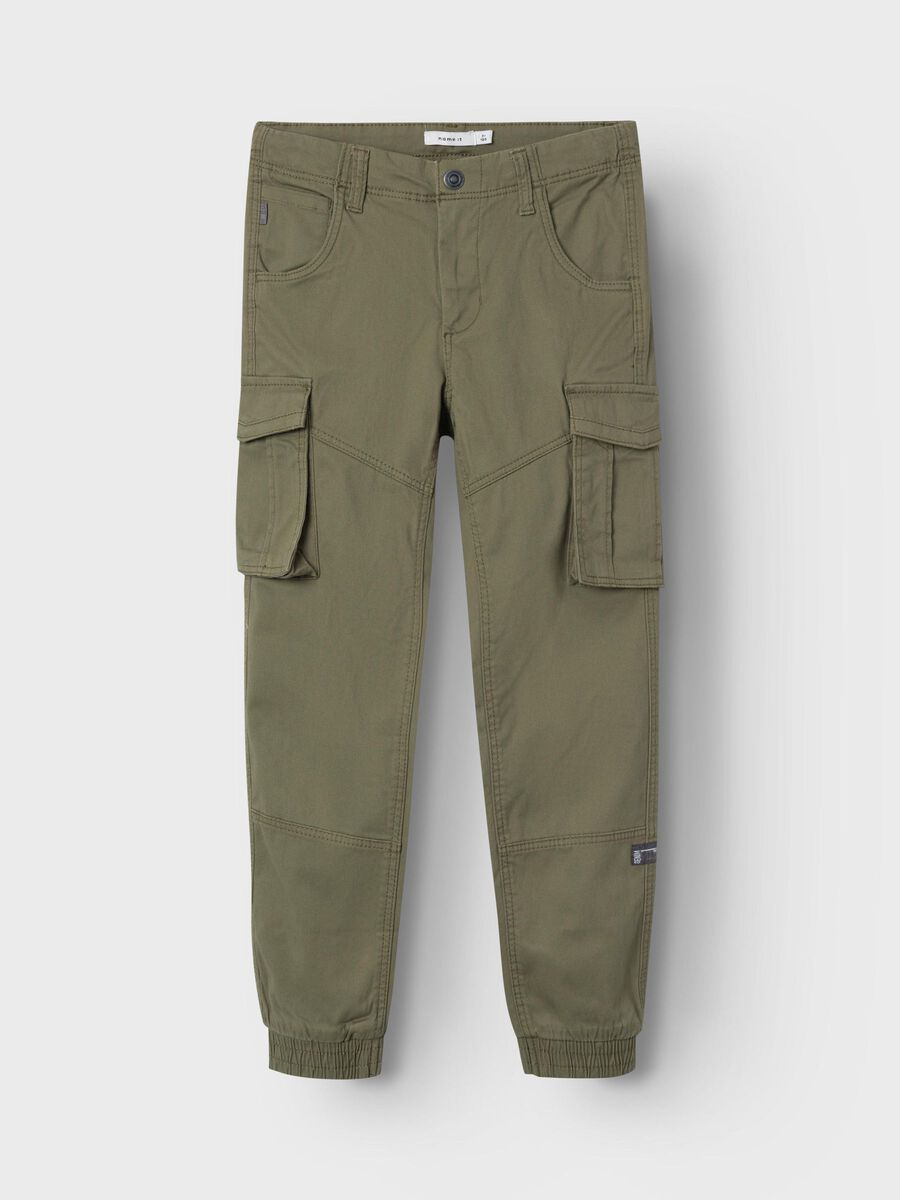 REGULAR FITTED CARGO PANTS - Boys', Green