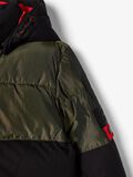 Name it GREEN METALLIC PUFFER JACKET, Black, highres - 13183047_Black_007.jpg