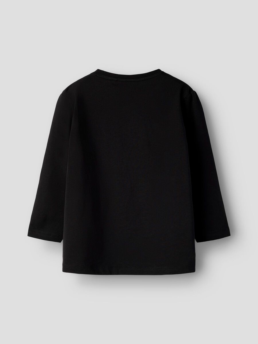 Product carousel image 2 ORGANIC COTTON LONG SLEEVED TOP, Black