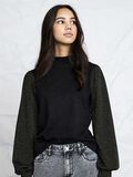 Name it PUFF SLEEVE LONG SLEEVED TOP, Black, highres - 13196868_Black_007.jpg