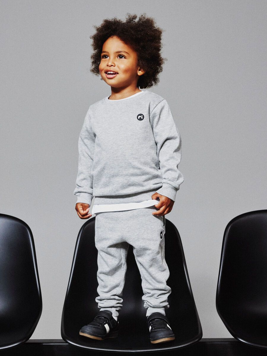 name it REGULAR FIT SWEATSHIRT, Grey Melange, highres - 13220379_GreyMelange_007.jpg