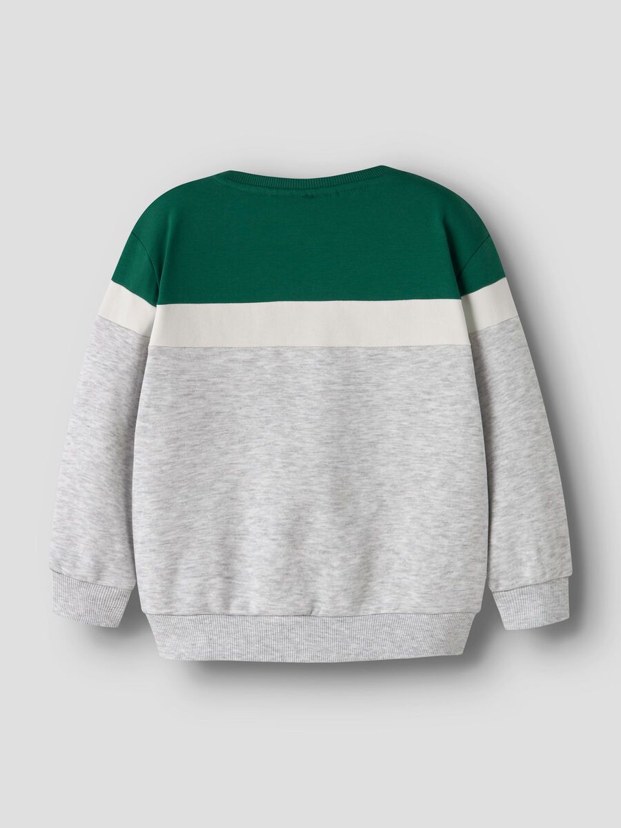Carousel image 3 ORGANIC COTTON SWEAT CARDIGAN, Light Grey Melange