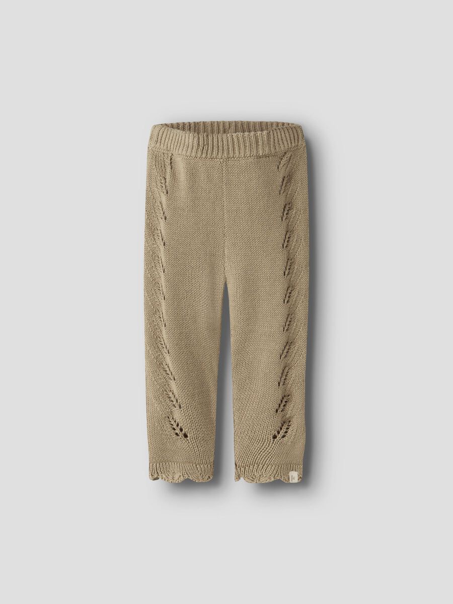 Product carousel image 1 KNITTED TROUSERS, Twill