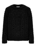 Name it CABLE KNIT PULLOVER, Black, highres - 13162813_Black_001.jpg