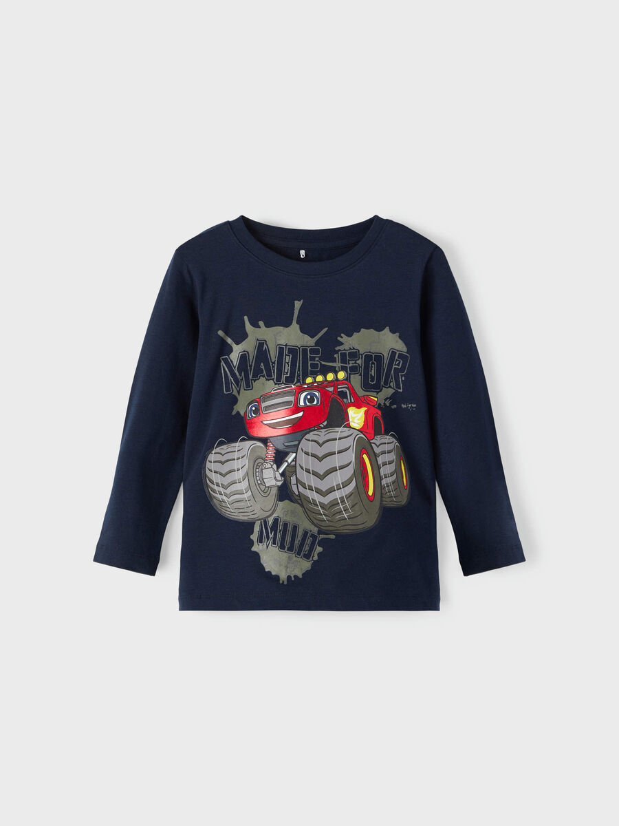 Name it BLAZE AND THE MONSTER MACHINES LONG SLEEVED TOP, Dark Sapphire, highres - 13208005_DarkSapphire_003.jpg