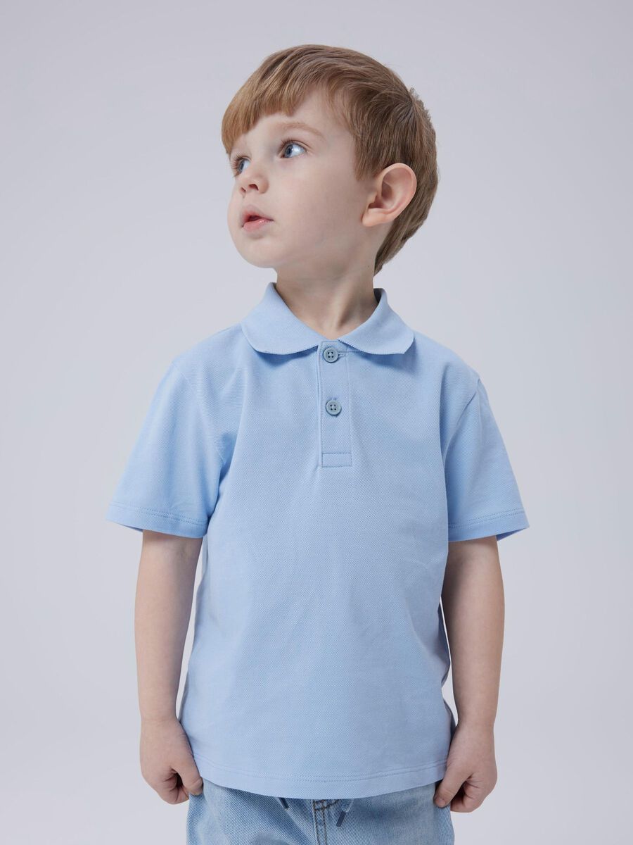 name it BIO-BAUMWOLL POLO SHIRT, Chambray Blue, highres - 13250091_ChambrayBlue_008.jpg