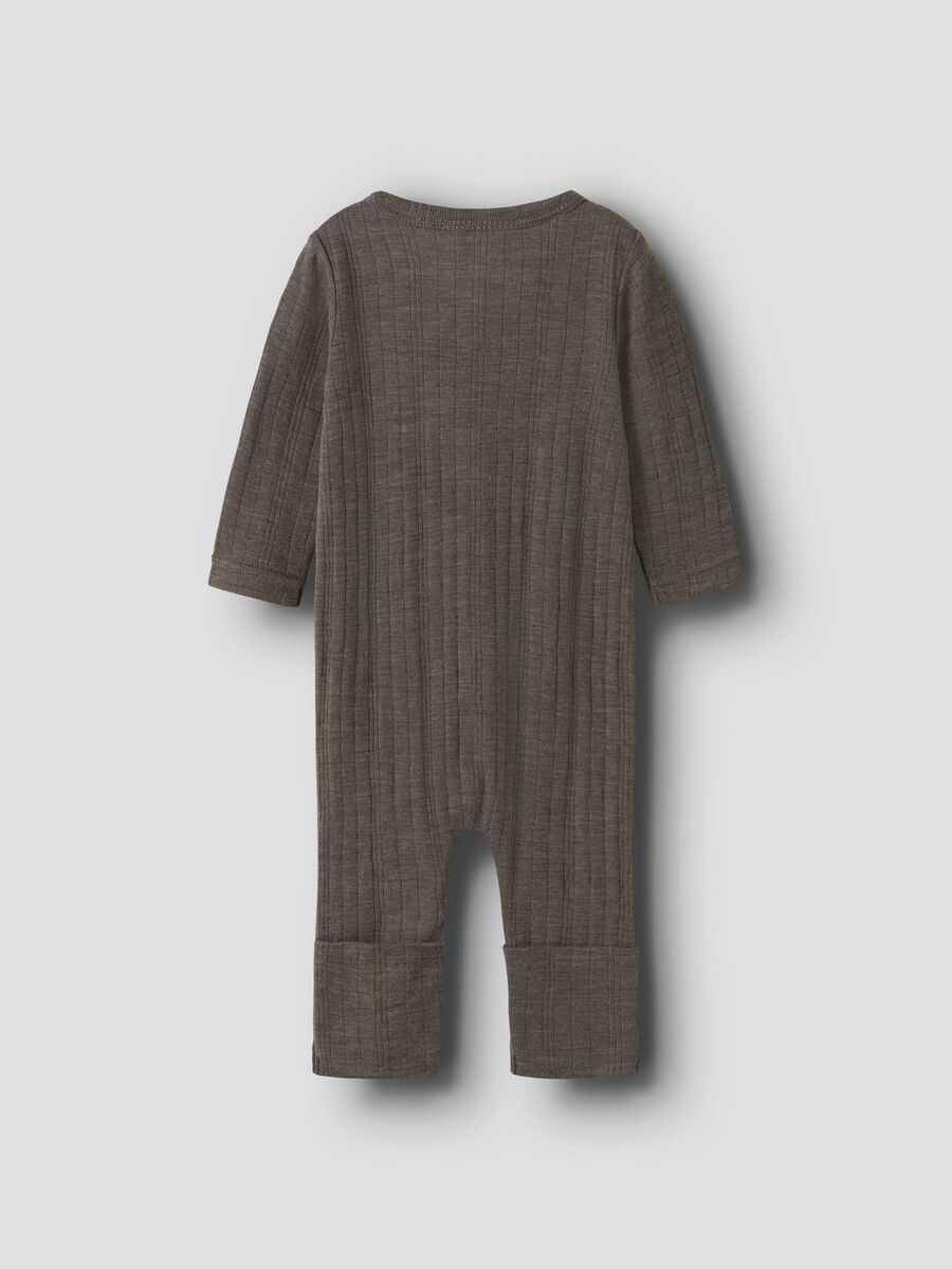 Carousel image 4 MERINO WOOL NIGHTSUIT, Morel