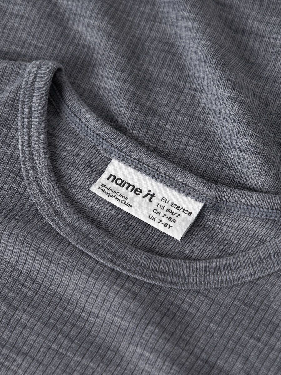 Carousel image 3 MERINO WOOL T-SHIRT, Folkstone Gray