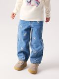 Product image thumbnail - BARREL-FIT GLITTER JEANS, Medium Blue Denim | 2