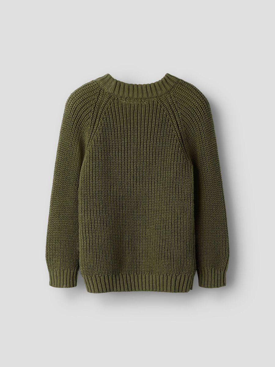 Carousel image 4 EMBROIDED KNITTED CARDIGAN, Winter Moss