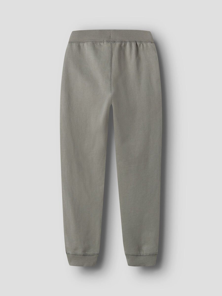 Carousel image - COULEUR UNIE JOGGING EN MOLLETON, Shadow | 2