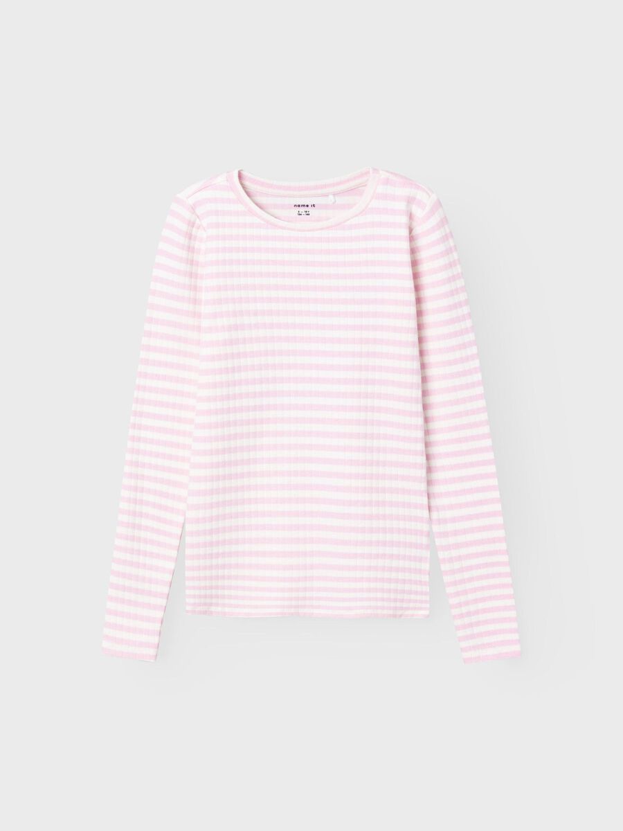 Name it RIB KNIT T-SHIRT, Parfait Pink, highres - 13221091_ParfaitPink_1101356_003.jpg