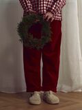 Product image thumbnail - VELOUR TROUSERS, Red Dahlia | 3