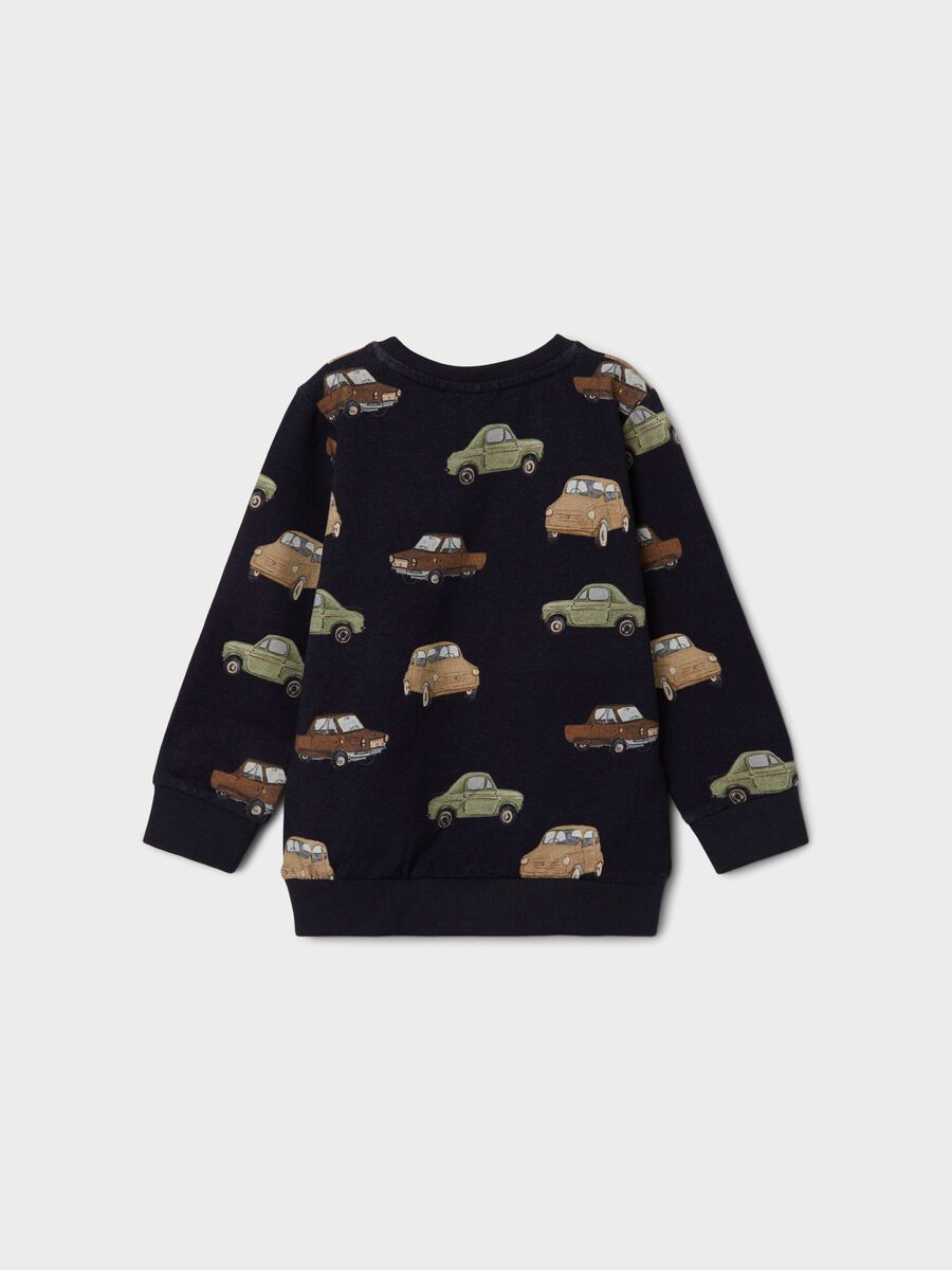 Carousel image - CAR PRINT SWEATSHIRT, Dark Sapphire | 2