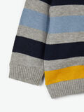 Name it STRIPED KNITTED CARDIGAN, Grey Melange, highres - 13180858_GreyMelange_006.jpg