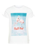 Name it FLAMINGO-PRINT T-SKJORTE, Bright White, highres - 13165591_BrightWhite_001.jpg