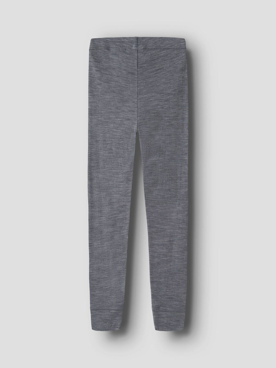 Carousel image 2 MERINO WOOL LEGGINGS, Folkstone Gray