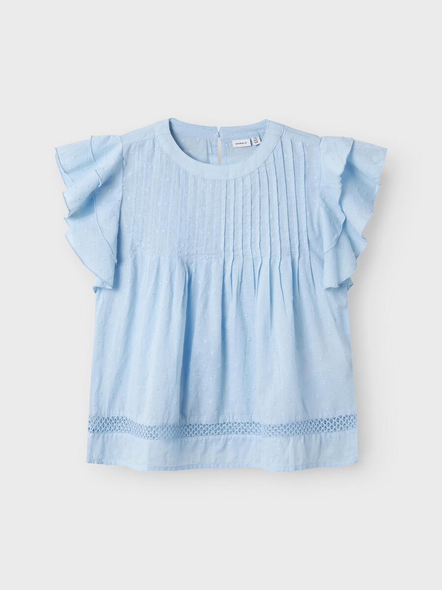 Name it COTON BIO MANCHES COURTES CHEMISE, Chambray Blue, highres - 13188271_ChambrayBlue_003.jpg