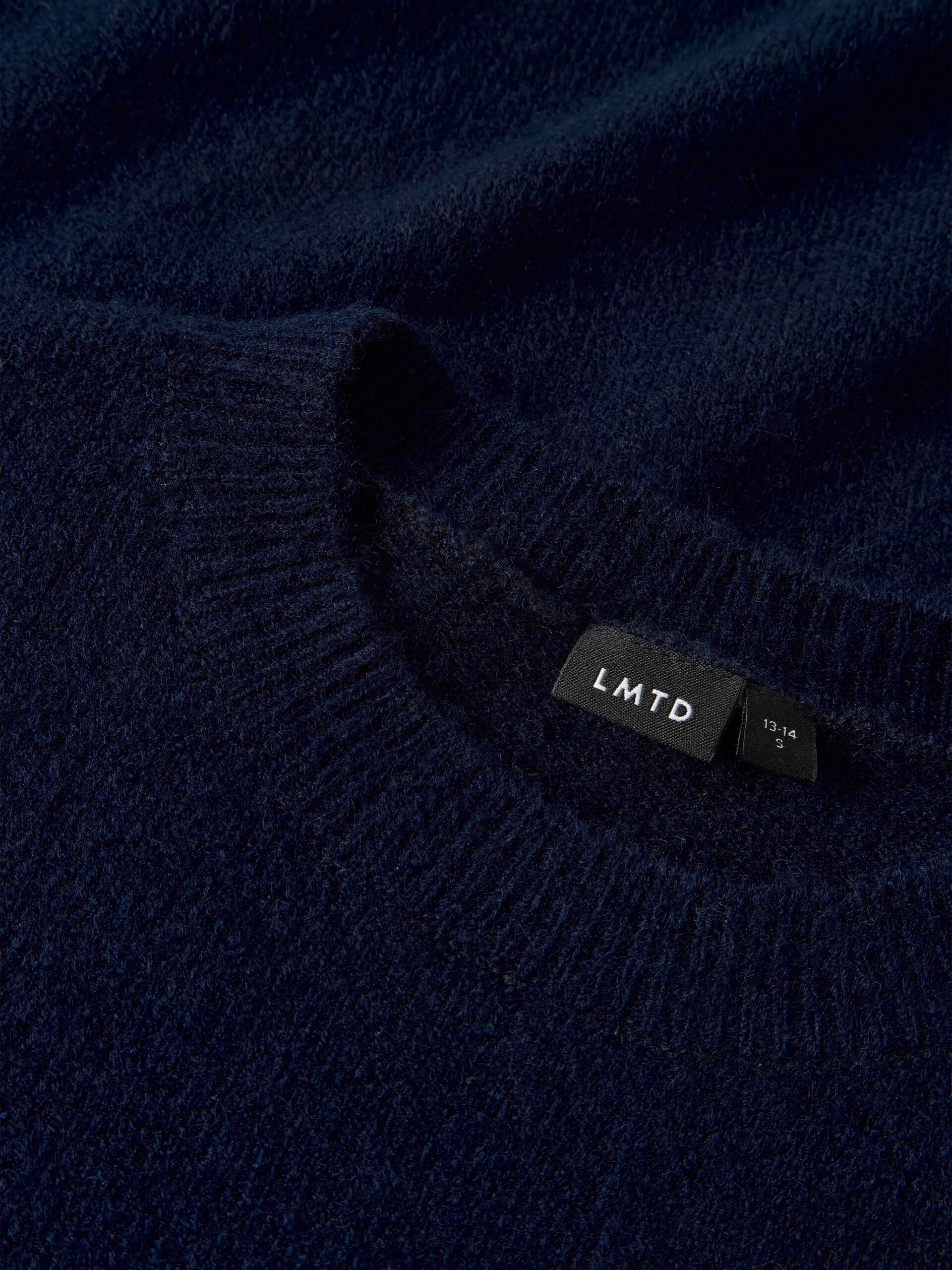 Carousel image - LONG SLEEVED KNITTED PULLOVER, Dark Sapphire | 3