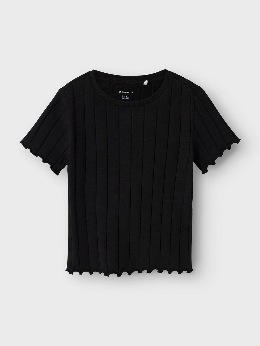 name it CROPPED FIT T-SHIRT, Black, highres - 13231024_Black_003.jpg