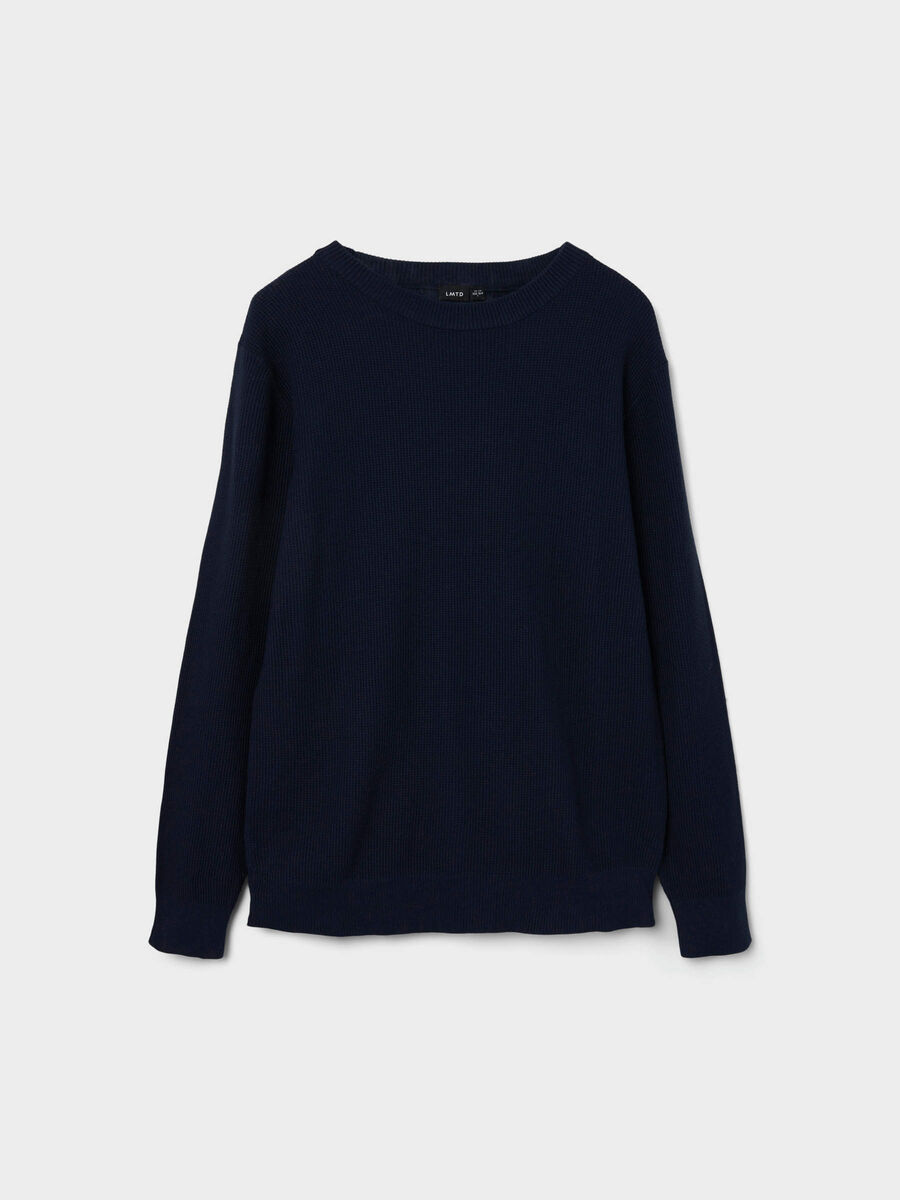 Name it WAFFLE KNITTED PULLOVER, Navy Blazer, highres - 13208772_NavyBlazer_003.jpg