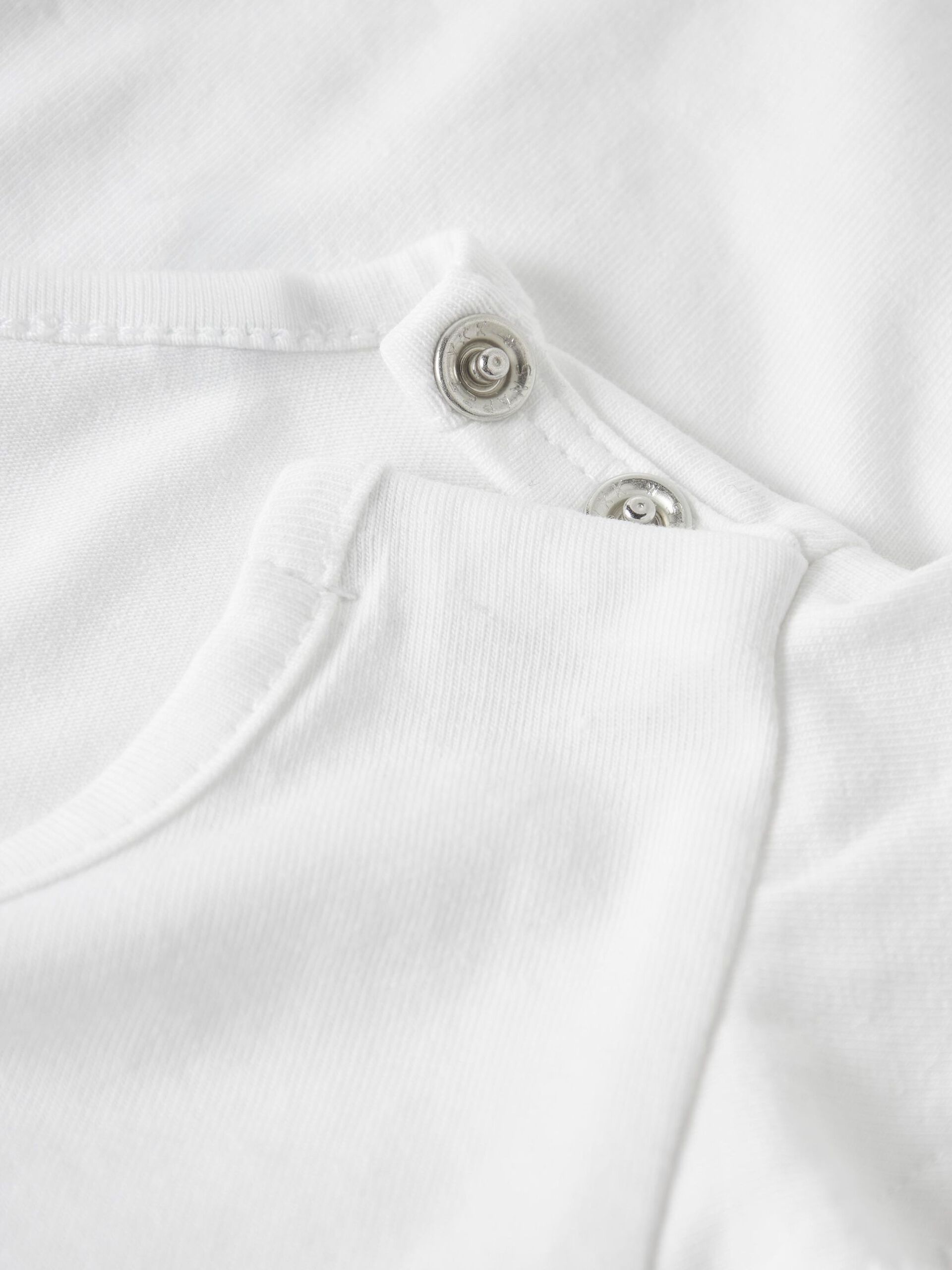Carousel image - ORGANIC COTTON ROMPER, Bright White | 3