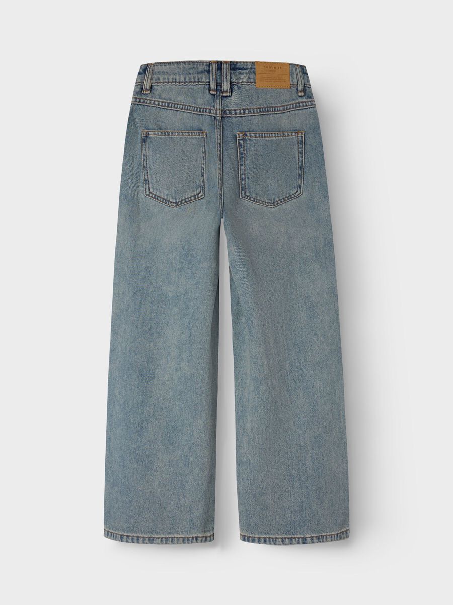 Carousel image - JAMBE EXTRA LARGE JEAN, Vintage Medium Blue Denim | 4