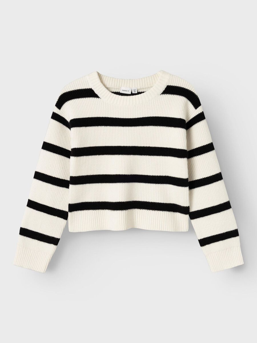 name it LONG SLEEVED KNITTED PULLOVER, Jet Stream, highres - 13235150_JetStream_1140963_003.jpg