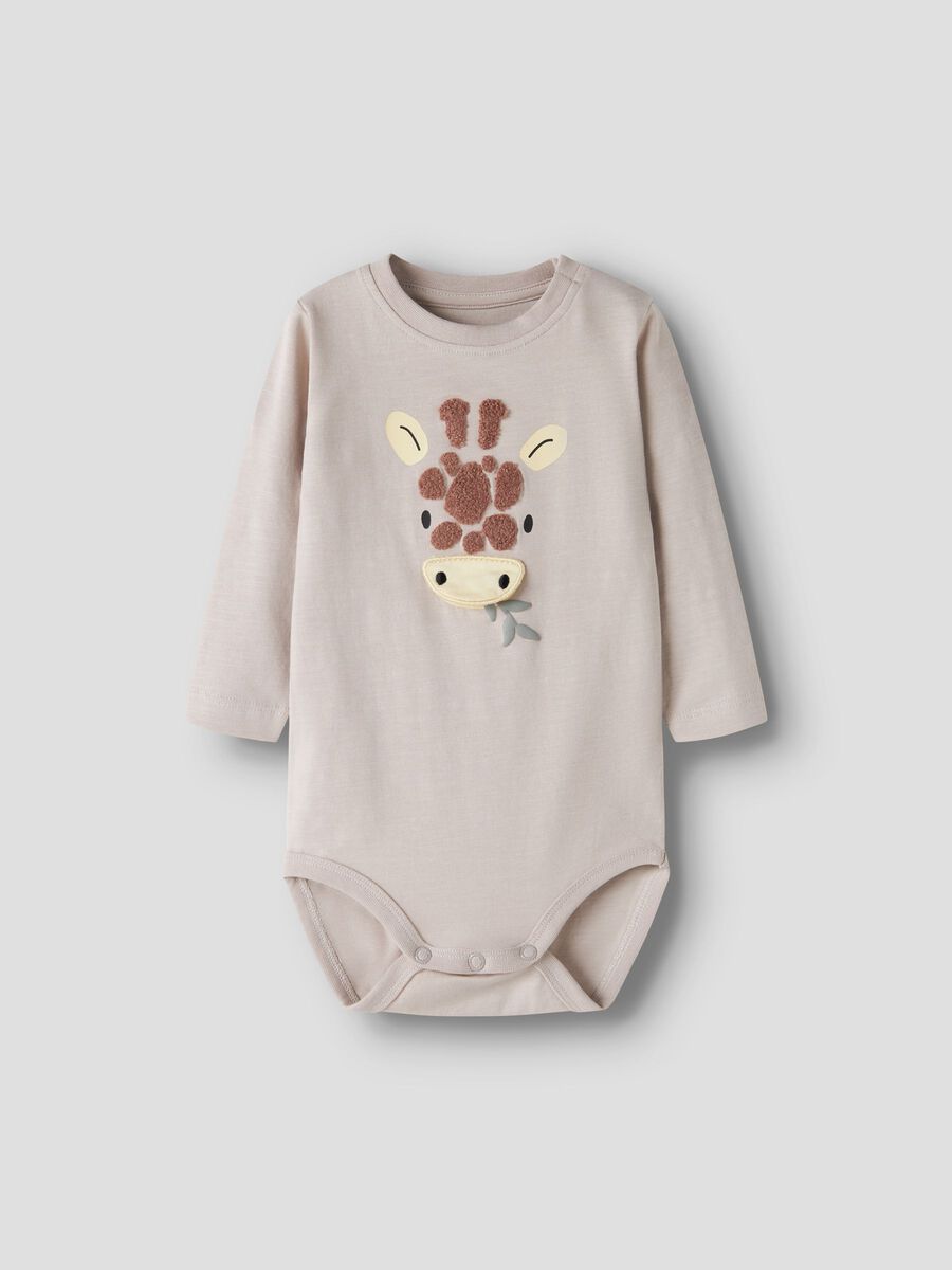 Product carousel image - ORGANIC COTTON ROMPER, Chateau Gray | 1