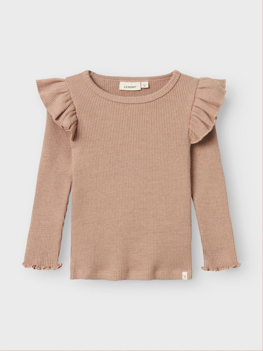 Name it SLIM FIT LONG SLEEVED TOP, Rugby Tan, highres - 13236784_RugbyTan_003.jpg