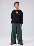 Product image thumbnail - WIDE LEG SWEATPANTS, Deep Forest | 2