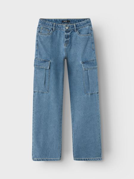 Name it WIDE LEG CARGO JEANS, Medium Blue Denim, highres - 13225794_MediumBlueDenim_003.jpg