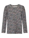 Name it EXTRA SLIM FIT BLOMSTERPRINT LANGERMET T-SKJORTE, Dark Slate, highres - 13191027_DarkSlate_001.jpg