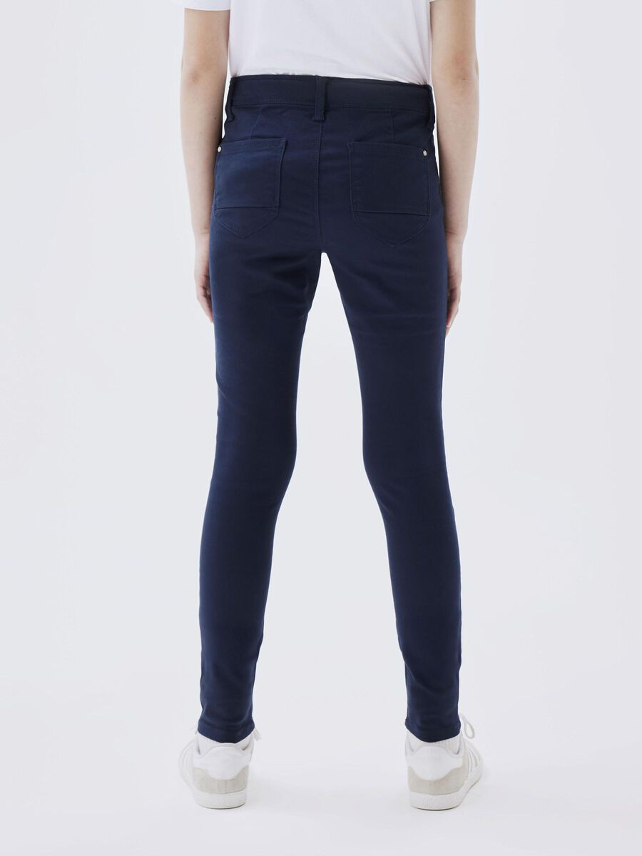 Product carousel image 1 COTTON TWILL LEGGINGS, Dark Sapphire