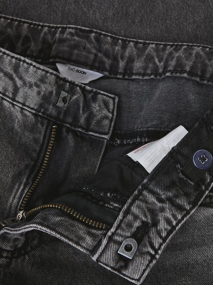 Carousel image 4 WIDE FIT JEANS, Dark Grey Denim