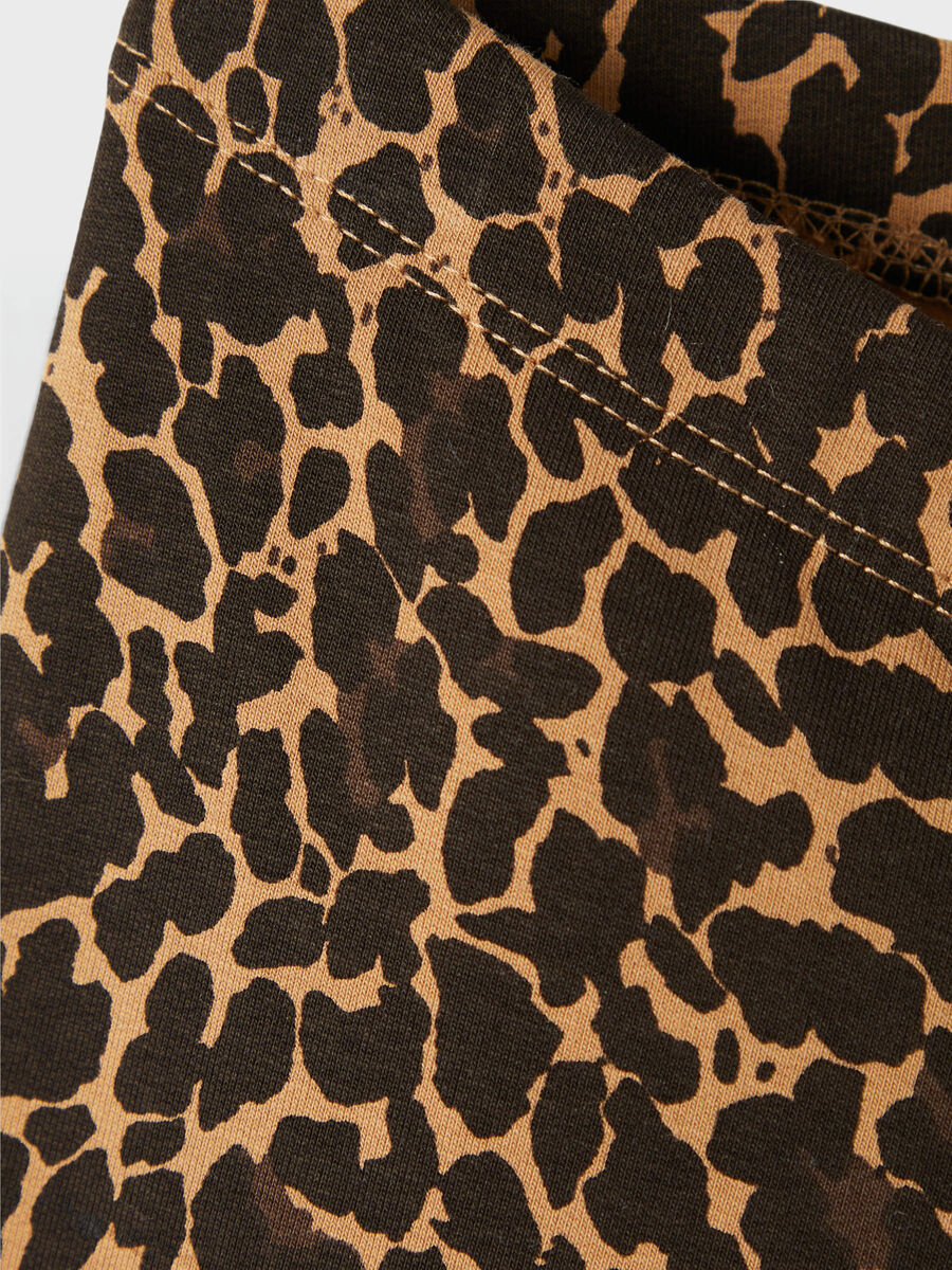 Carousel image - HELDEKKENDE DYREPRINT LEGGINGS, Toasted Coconut | 3
