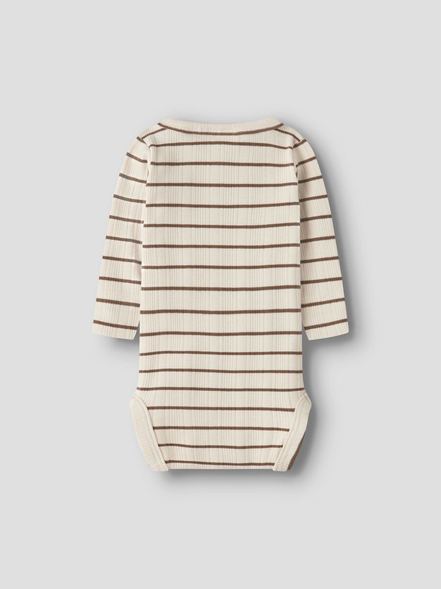 Product carousel image - ORGANIC COTTON ROMPER, Turtledove | 2