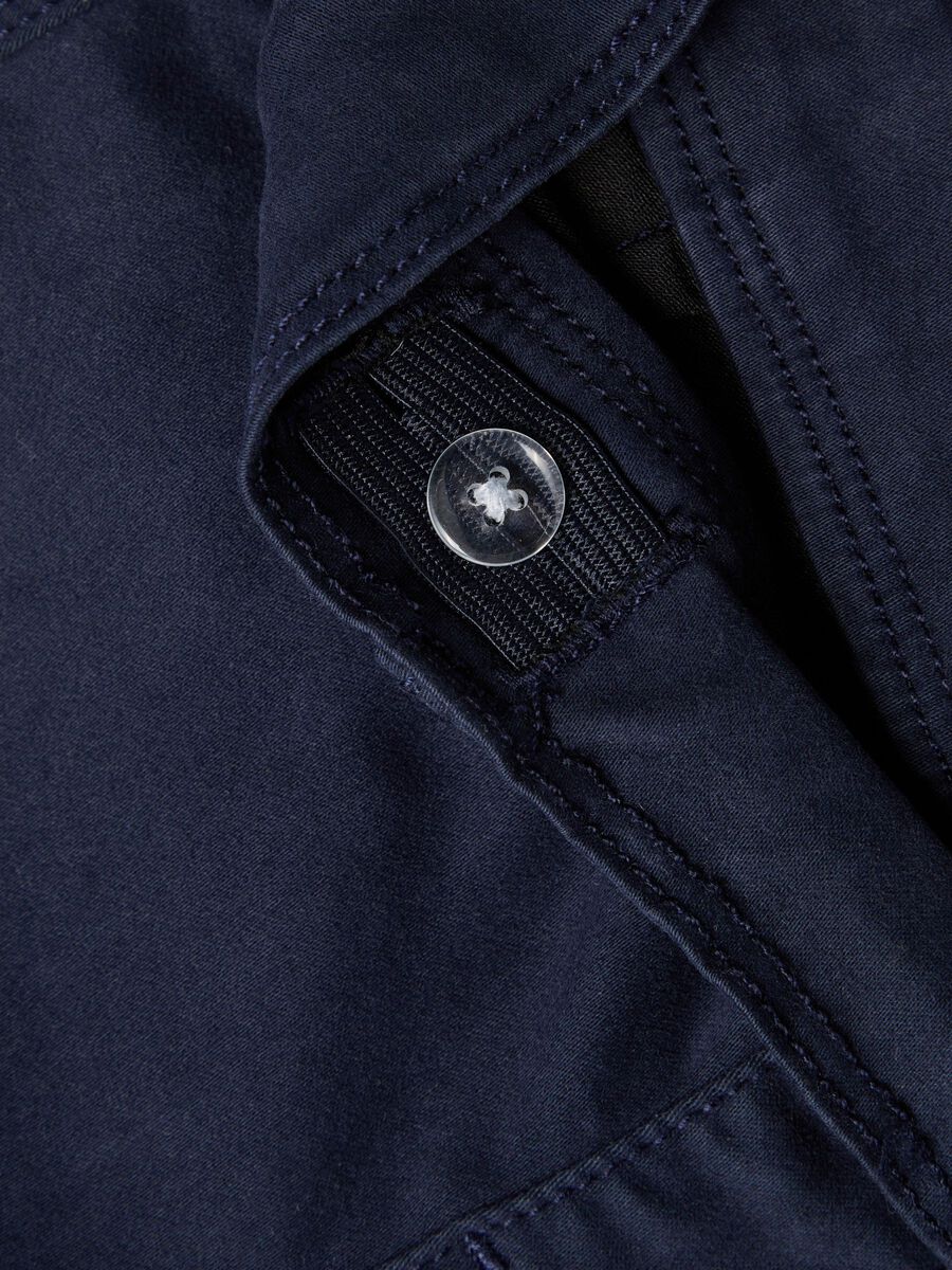 Carousel image 5 COTTON TWILL LEGGINGS, Dark Sapphire