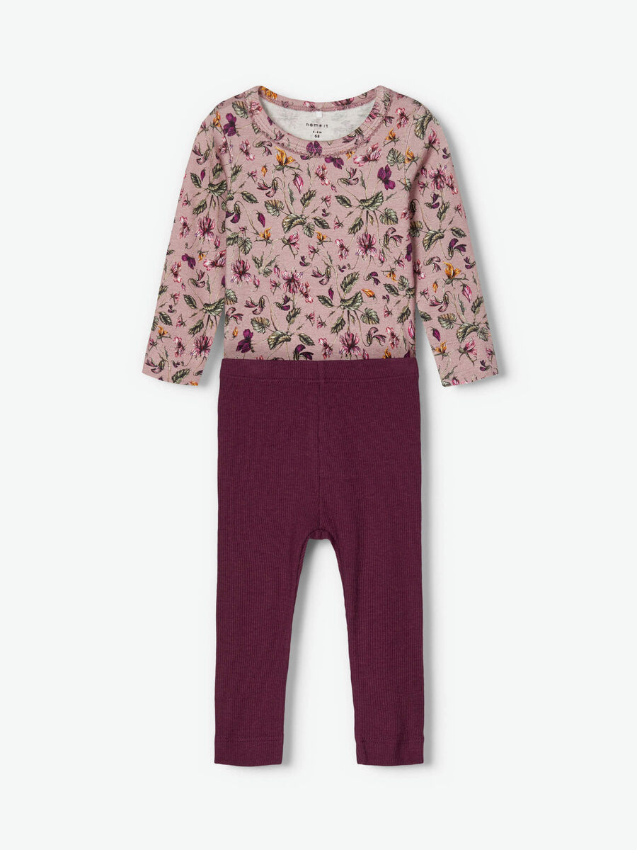 Name it FLORAL PRINT ROMPER AND RIB LEGGINGS, Deauville Mauve, highres - 13191153_DeauvilleMauve_848247_003.jpg