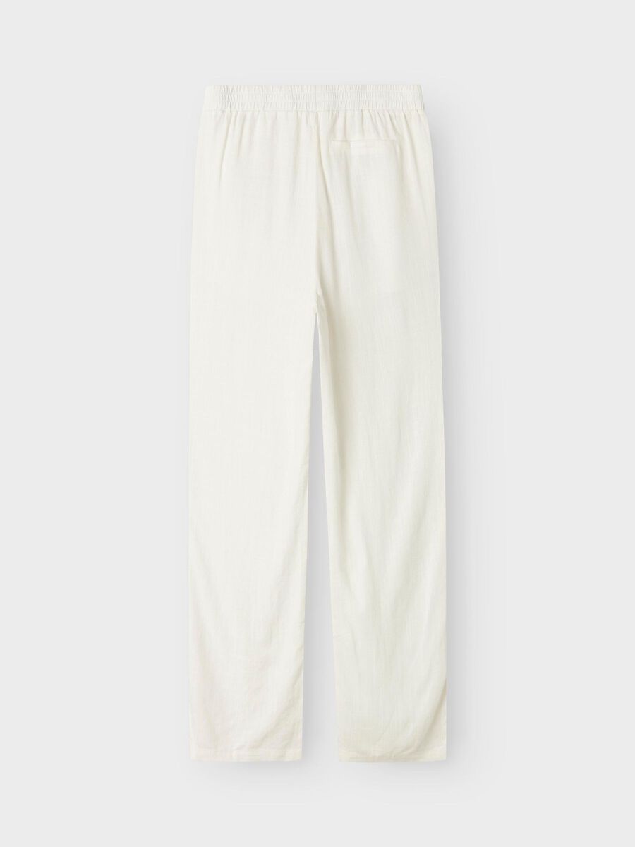 name it REGULAR FIT TROUSERS, White Alyssum, highres - 13244155_WhiteAlyssum_002.jpg