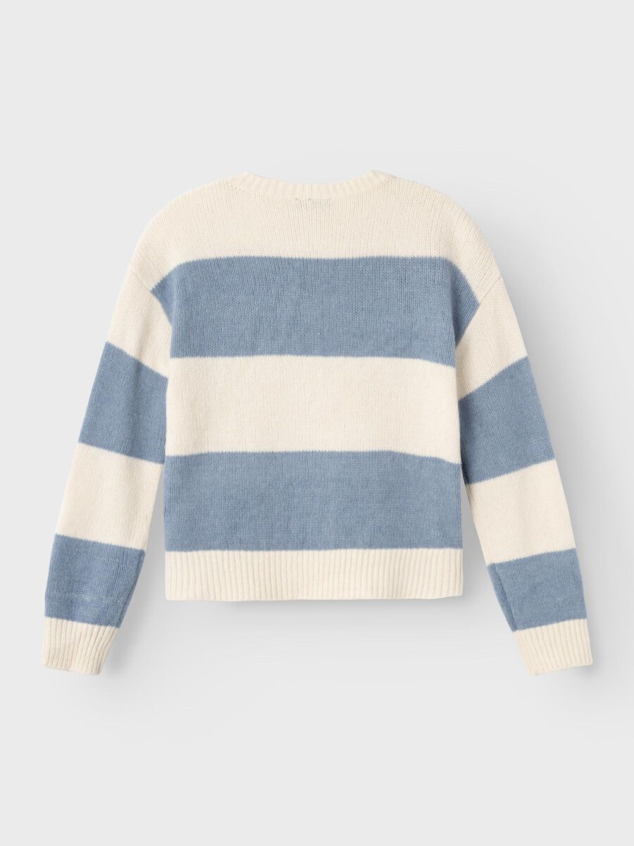 Name it STRIPED KNITTED PULLOVER, Turtledove, highres - 13226243_Turtledove_1099492_002.jpg