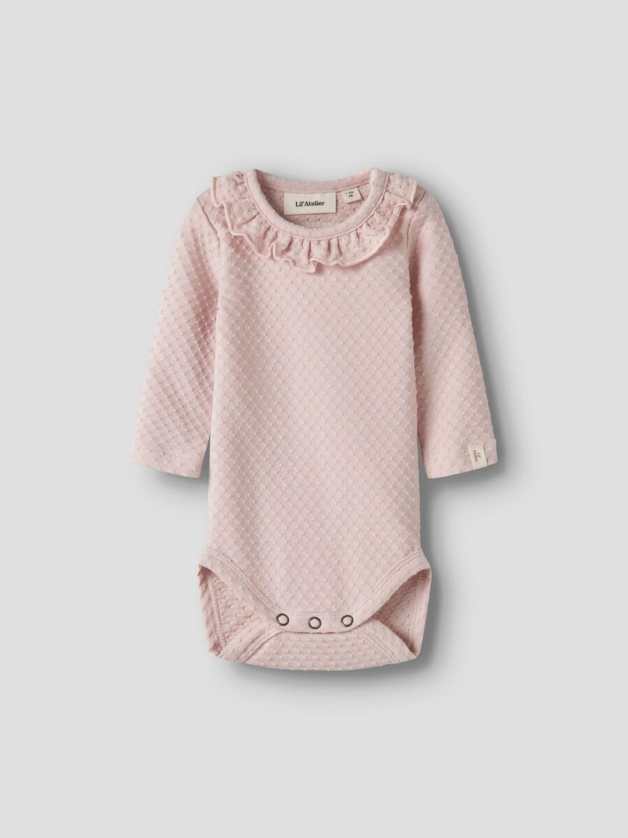 Product carousel image 1 ORGANIC COTTON ROMPER, Hushed Violet
