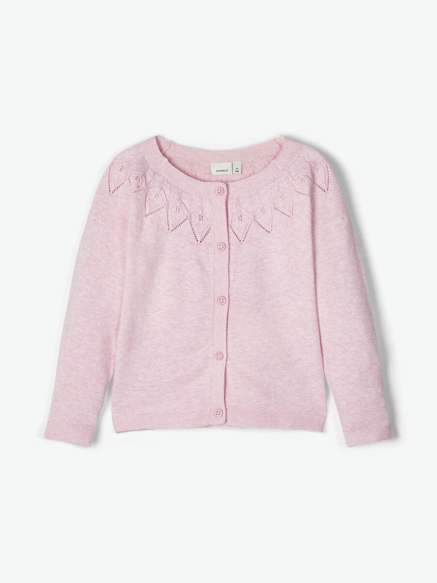 Name it KNITTED COTTON CARDIGAN, Pink Nectar, highres - 13175889_PinkNectar_003.jpg