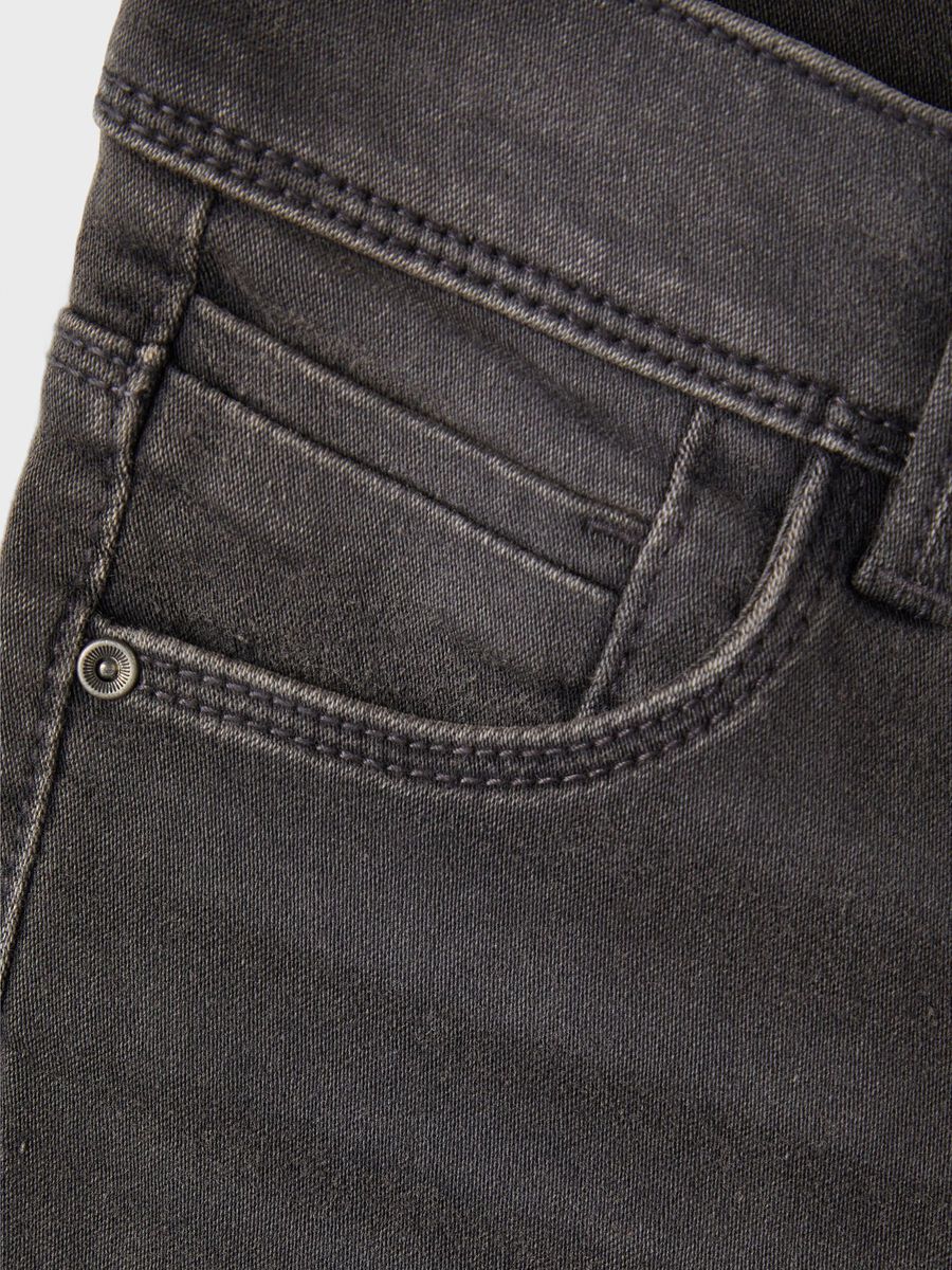 Carousel image - COUPE SKINNY JEAN, Dark Grey Denim | 5