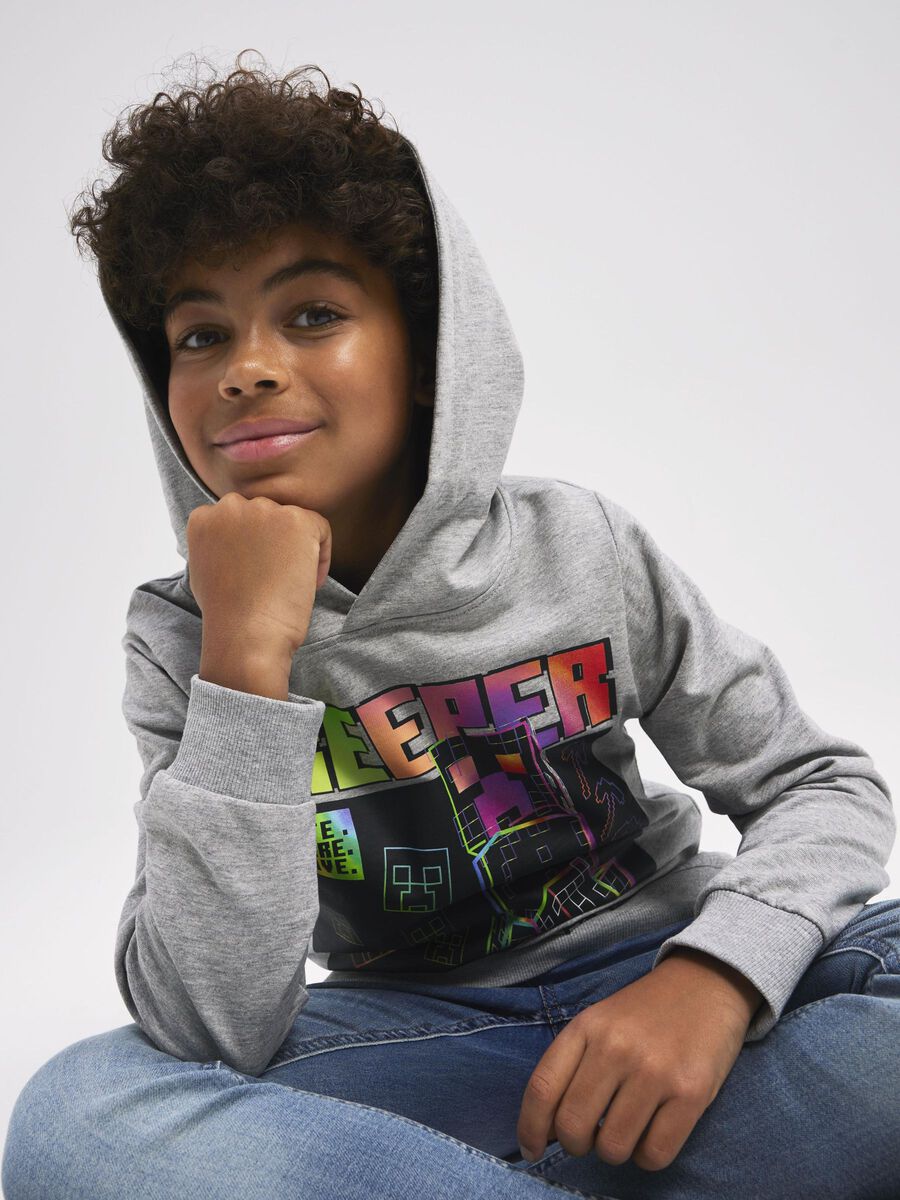 Name it MINECRAFT SWEATSHIRT, Grey Melange, highres - 13225991_GreyMelange_007.jpg