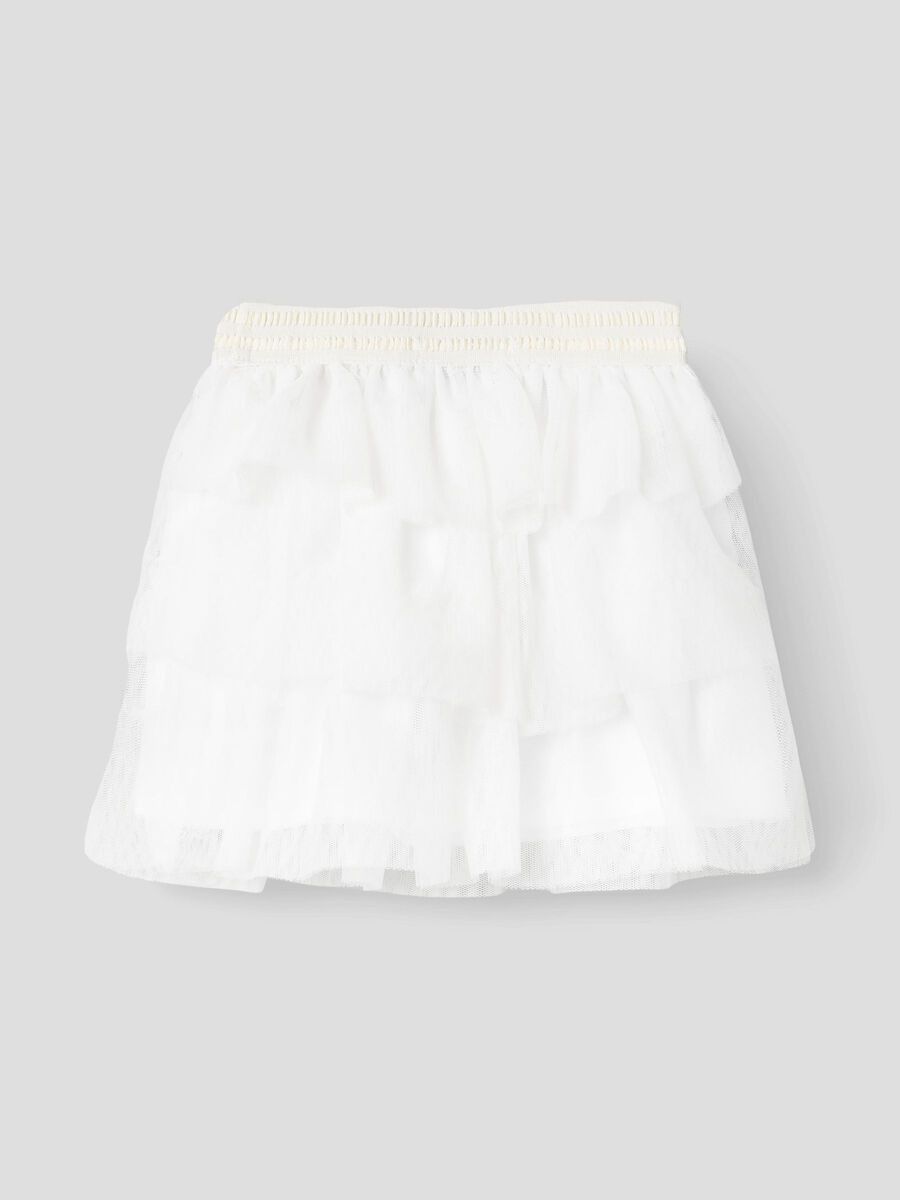 Carousel image - TULLE SKIRT, Bright White | 2