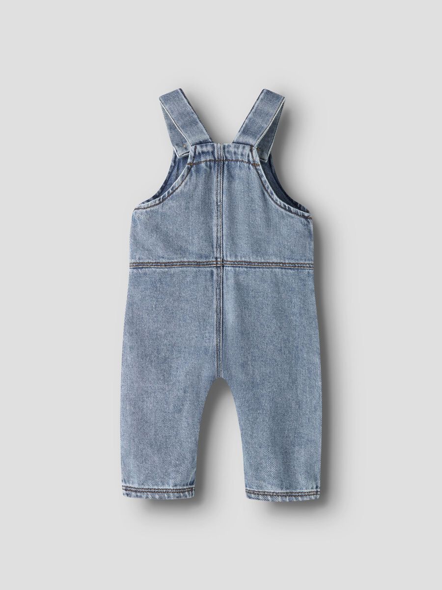 Carousel image - LOOSE FIT OVERALLS, Medium Blue Denim | 3