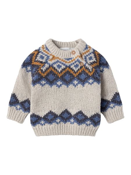 Name it LONG SLEEVED KNITTED PULLOVER, Peyote Melange, highres - 13222918_PeyoteMelange_003.jpg