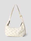 Product image thumbnail - DOTTED CROSSBODY BAG, Antique White | 1